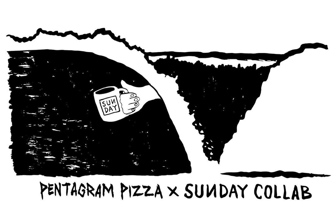 Sunday Collab x Pentagram Pizza Mug